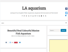 Tablet Screenshot of laaquarium.com